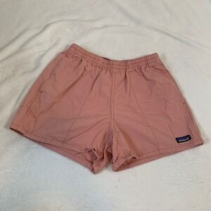 Patagonia Pink Elastic Waist Lightweight Shorts Women's Size S